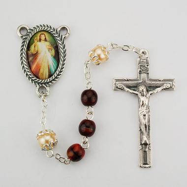 Red Divine Mercy Rosary (6mm) - Unique Catholic Gifts