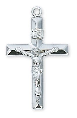 (L8011)Sterling Silver Crucifix 24