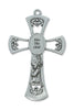 (73-13) 6" Pewter Baby Girl Cross - Unique Catholic Gifts