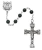 (164lf) Ss 6mm Genuine Black Onyx Rsy - Unique Catholic Gifts