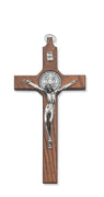 (79-42665) 6 1/2" Walnut St. Benedict - Unique Catholic Gifts