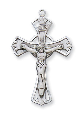 (L8030)Sterling Silver Crucifix 18