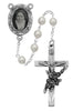 Pearl Saint Therese of Lisieux Rosary (6mm) - Unique Catholic Gifts