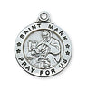 St. Mark Silver Sterling Medal 7/8" - Unique Catholic Gifts
