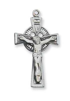 (L9029)  Sterling Silver  Small Crucifix 18
