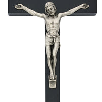 (81-78) 10" Black Ei-8 Crucifix Bag - Unique Catholic Gifts