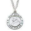 (L600cr) Sterling Silver St. Charles Brm 20 Chain & Box - Unique Catholic Gifts