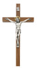 (79-42625) 8" Walnut Crucifix W/halo - Unique Catholic Gifts