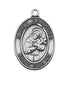 (L683fr) Sterling Sil. St Francis Medal - Unique Catholic Gifts