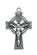 (L9030) Ss Celtic Crucifix 24 Ch &" - Unique Catholic Gifts
