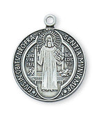 (L434) Ss St. Benedict 18" Ch&bx - Unique Catholic Gifts