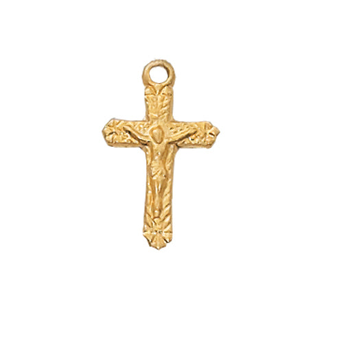 (J66) G/ss Crucifix 16ch & Bx" - Unique Catholic Gifts