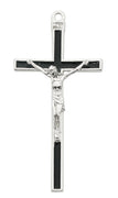 (73-40) 5" Black Enamel Crucifix, Box - Unique Catholic Gifts