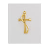 (J9191) Gold Over Ss Cross 18" Ch & Bx - Unique Catholic Gifts