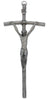 (111-02) 10" Silver Ox Papal Crucifix - Unique Catholic Gifts