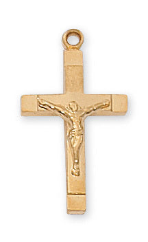 (J8015) G/ss Crucifix 18 Ch&bx