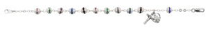 (Br248) 7 1/2" Multi Capped Bracelet - Unique Catholic Gifts