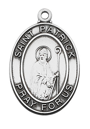(L684PT) Sterling St. Patrick 24" - Unique Catholic Gifts