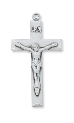 (L6035) Ss Crucifix 24 Ch&bx