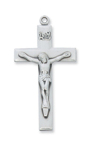 (L6035) Ss Crucifix 24 Ch&bx" - Unique Catholic Gifts