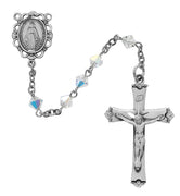 (R01df) 5mm Swarovski Crystal Rosary - Unique Catholic Gifts