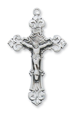 Sterling Silver Crucifix with 24