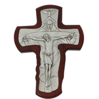 (80-140) 5 1/2" Cherry Trinity Crucifix - Unique Catholic Gifts
