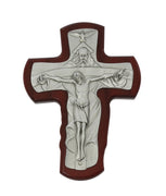 (80-140) 5 1/2" Cherry Trinity Crucifix - Unique Catholic Gifts