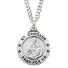 St Camillus Medal Sterling Silver 3/4" - Unique Catholic Gifts