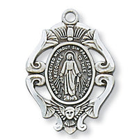 (L601mi) Ss Mirac 18 Ch & Bx" - Unique Catholic Gifts