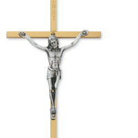 (80-95) 6" Brass Crucifix - Unique Catholic Gifts