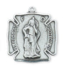 Sterling Silver St Florian 24" chain and box - Unique Catholic Gifts