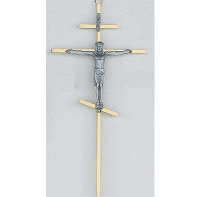 (C510-m29s) 10 Brass Greek Crucifix