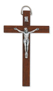(94-24) 4" Dark Brown Crucifix" - Unique Catholic Gifts