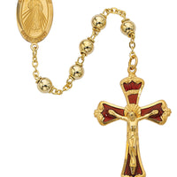 (583hf) Gp 6mm Divine Mercy Rosary - Unique Catholic Gifts