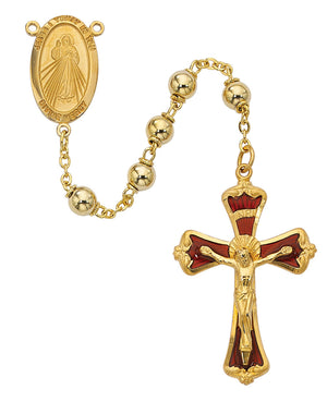 (583hf) Gp 6mm Divine Mercy Rosary - Unique Catholic Gifts