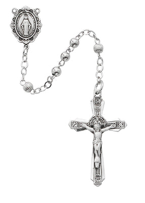 (R547LF) 4mm All Sterling Rosary - Unique Catholic Gifts