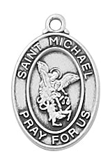 (L741b) Ss Baby St Michael 13" Ch & Bx - Unique Catholic Gifts