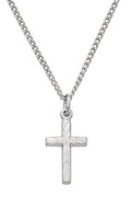 (L8001b) Ss Baby Cross With 13" Chain - Unique Catholic Gifts