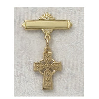 (434j) G/ss Celtic Baby Pin/boxed - Unique Catholic Gifts
