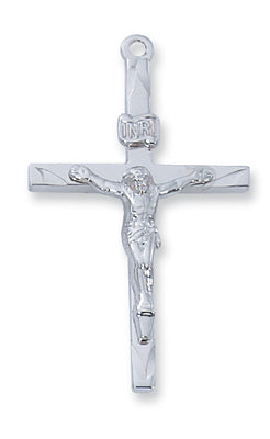 (L8086)  Sterling Silver Crucifix 24