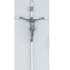 (C510sh-148s) 10 Hammered Silver Crucifix" - Unique Catholic Gifts