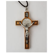 3" Olive Wood St. Benedict Crucifix - Unique Catholic Gifts