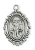 St Michael Sterling Silver Medal 1" with Chain - Unique Catholic Gifts