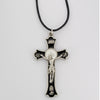 (Rc9156-bkc) 2" Black Rhodium Mass Crucifix - Unique Catholic Gifts