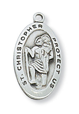 (L388) Ss St Chris 18 Ch&bx" - Unique Catholic Gifts