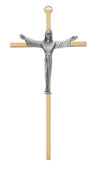 (80-96) 7" Risen Brass Crucifix - Unique Catholic Gifts