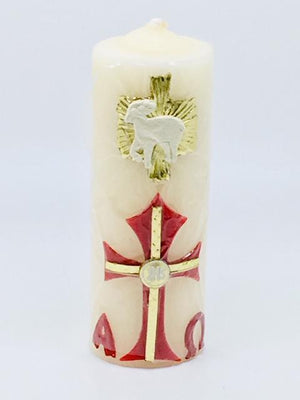 Alpha Omega Pascual Candle Cirio Candle Beeswax (5 