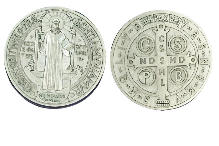 St. Benedict Italian Pocket Token Coin 1 1/8