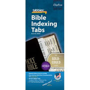 Gold Edged Clear Bible Indexing Tabs Including Catholic Books - (old and new Testaments) - Unique Catholic Gifts